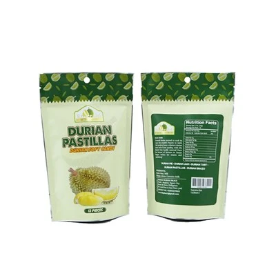 Egyéni állvány - Up cipzáras tasak durian freeze - szárított snackekhez